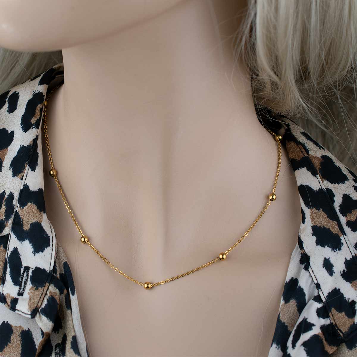 Leticia Chain Gold 2MM Αλυσίδα λαιμού από ανοξείδωτο ατσάλι 316L